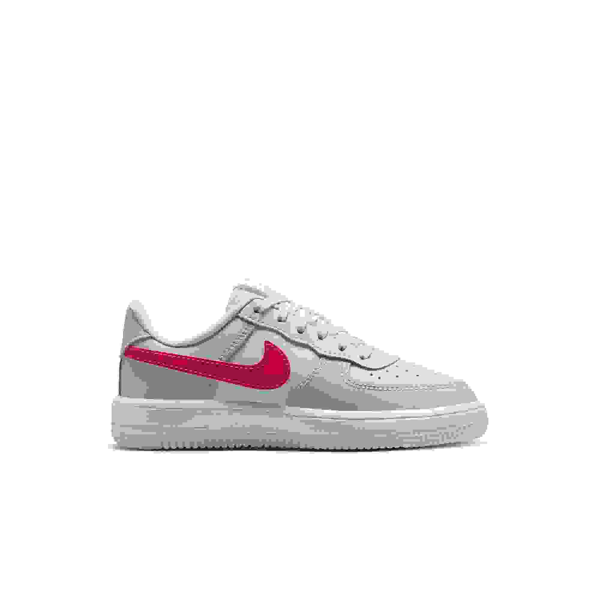 Nike Air Force 1 Low Preschool Girls' "Football Grey/Tropical Pink/Ghost/White" Shoe